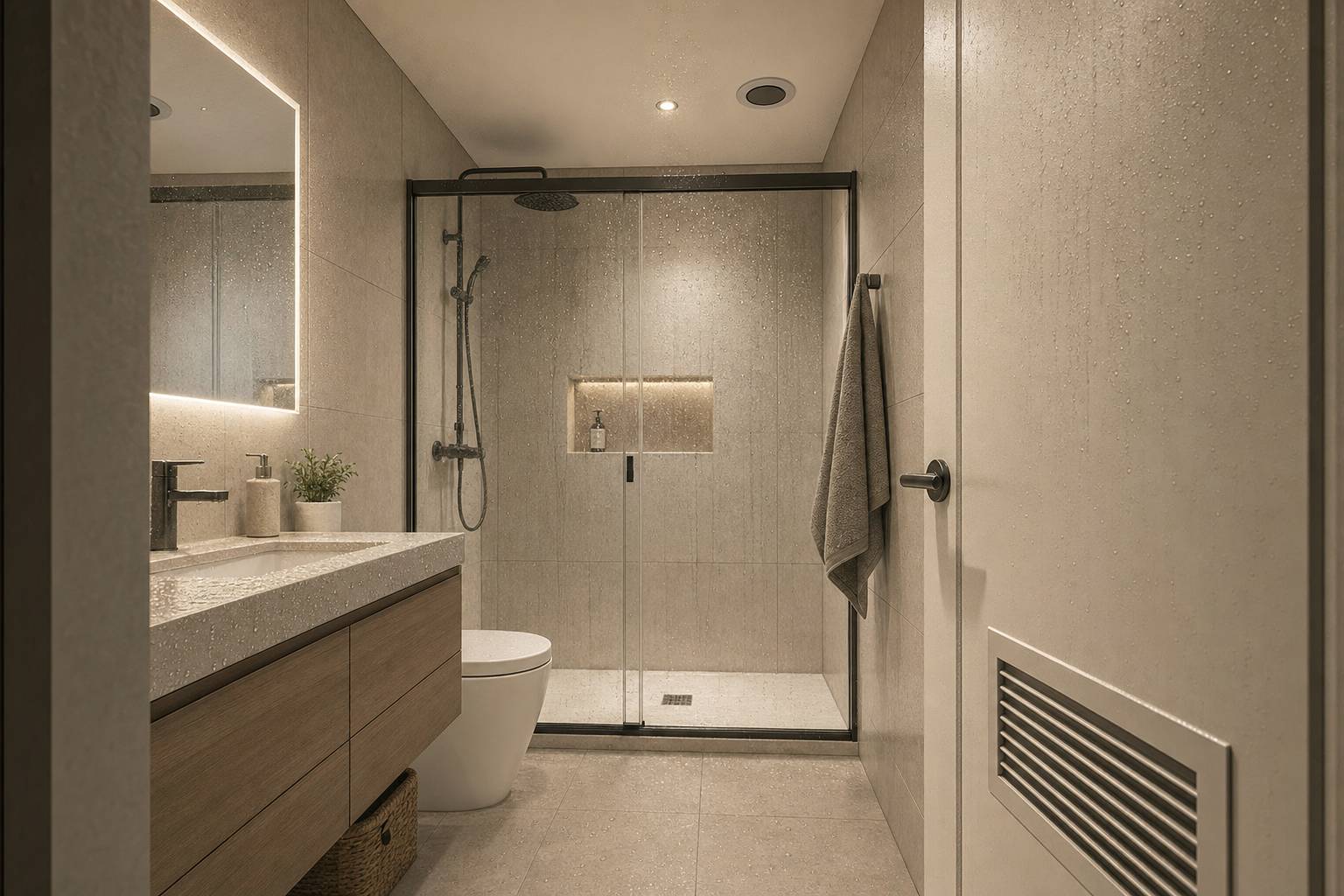 Tipos de ventilación para baños sin ventana: extractores, rejillas y soluciones anti-humedad Tipos de ventilación para baños sin ventana: extractores, rejillas y soluciones anti-humedad